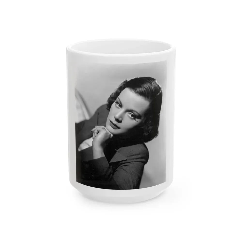 Helen Mack #21 (Vintage Female Icon) White Coffee Mug 15oz - Go Mug Yourself