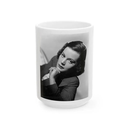 Helen Mack #21 (Vintage Female Icon) White Coffee Mug 15oz - Go Mug Yourself