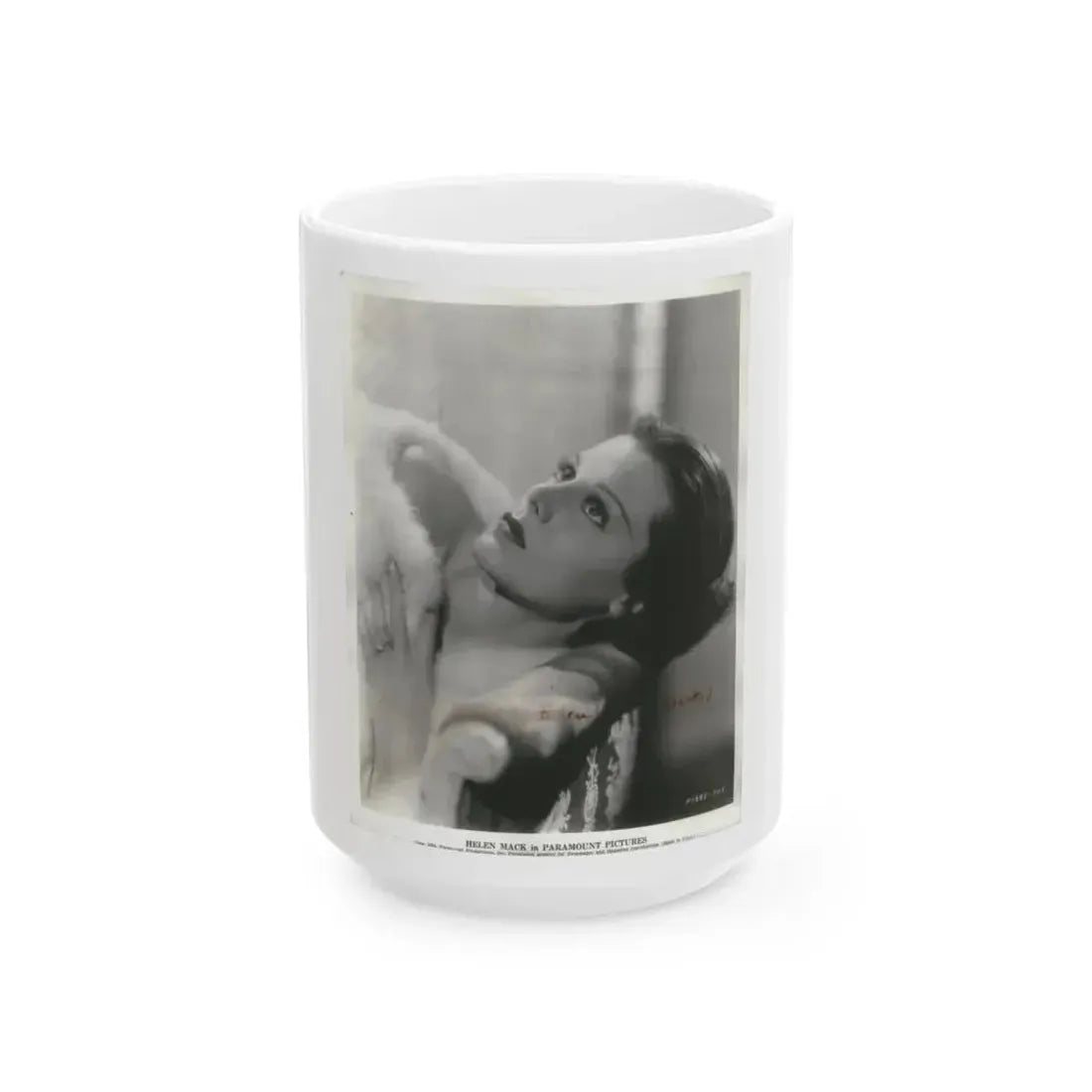Helen Mack #24 (Vintage Female Icon) White Coffee Mug 15oz - Go Mug Yourself