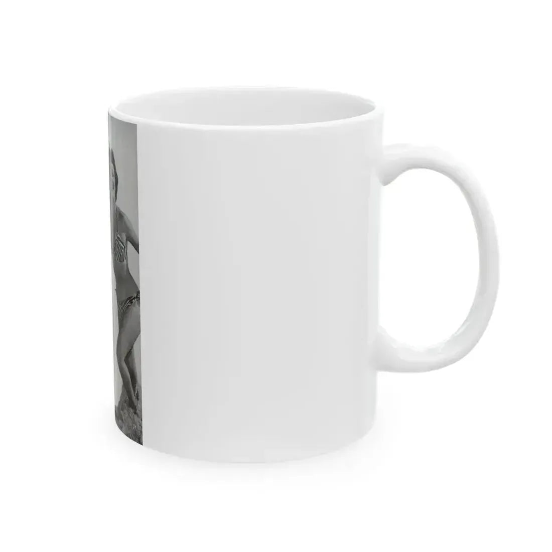 Helene Hayden #05 - 1 Page, 1 B&W Photo from EYE Digest Mag. Nov. '53 (Vintage Female Icon) White Coffee Mug - Go Mug Yourself