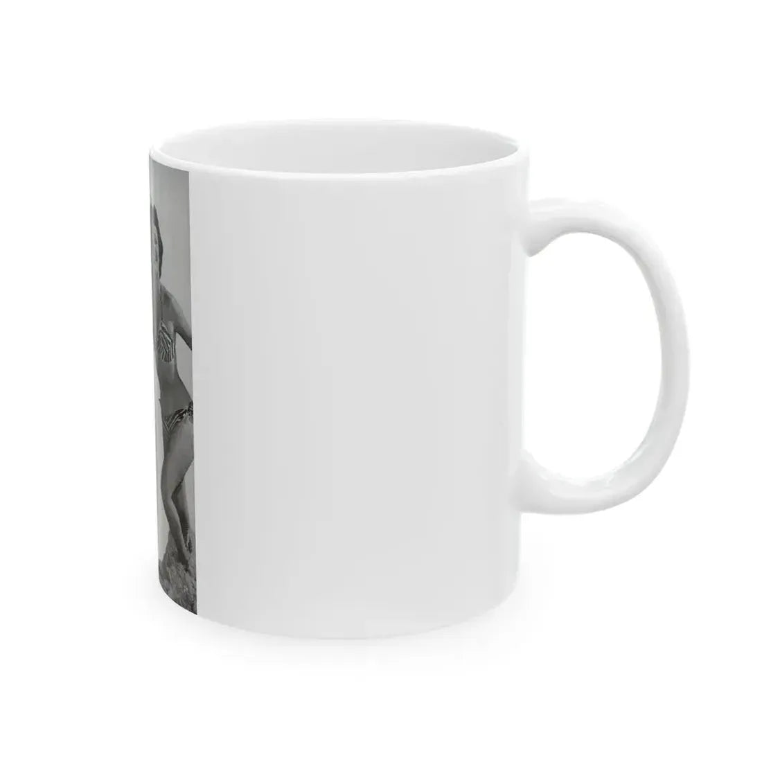 Helene Hayden #05 - 1 Page, 1 B&W Photo from EYE Digest Mag. Nov. '53 (Vintage Female Icon) White Coffee Mug - Go Mug Yourself