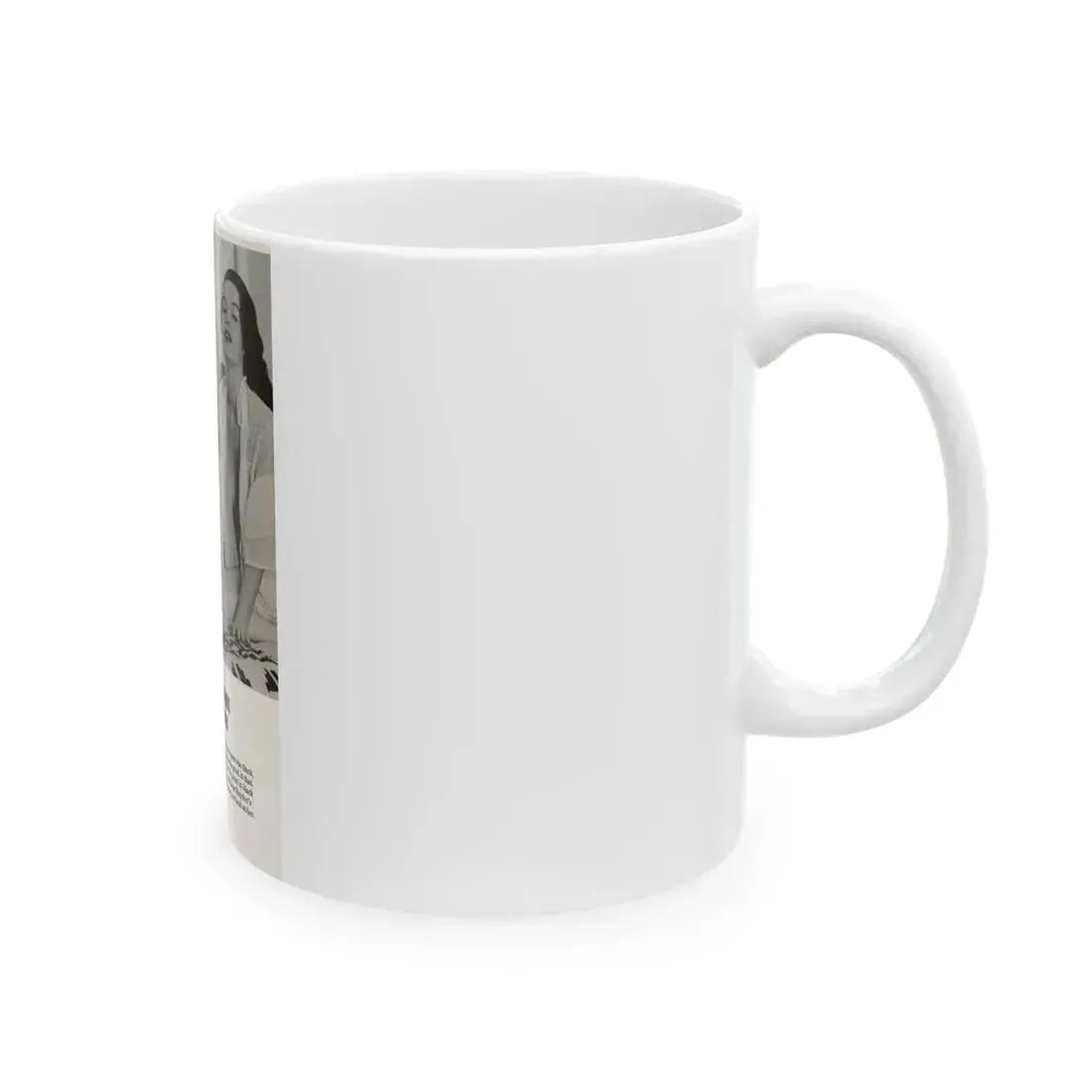 Helene Hayden #12 - 2 B&W Photos & Captions from Picture Scope Digest Mag. Jan. '57 (Vintage Female Icon) White Coffee Mug - Go Mug Yourself