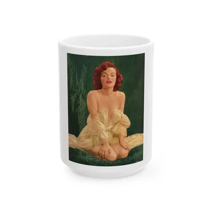 Helene Hayden #14 (Vintage Female Icon) White Coffee Mug 15oz - Go Mug Yourself