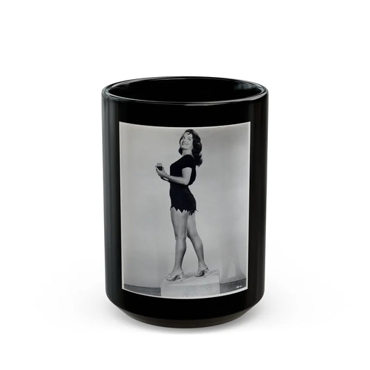 Helene Hayden #16 (Vintage Female Icon) Black Coffee Mug-15oz-Go Mug Yourself