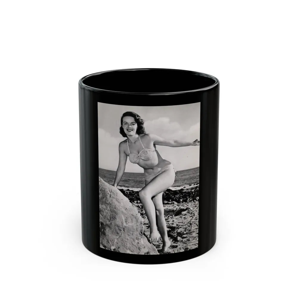 Helene Hayden #17 (Vintage Female Icon) Black Coffee Mug-11oz-Go Mug Yourself