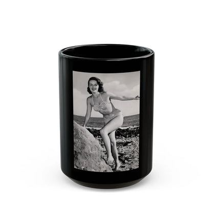 Helene Hayden #17 (Vintage Female Icon) Black Coffee Mug-15oz-Go Mug Yourself