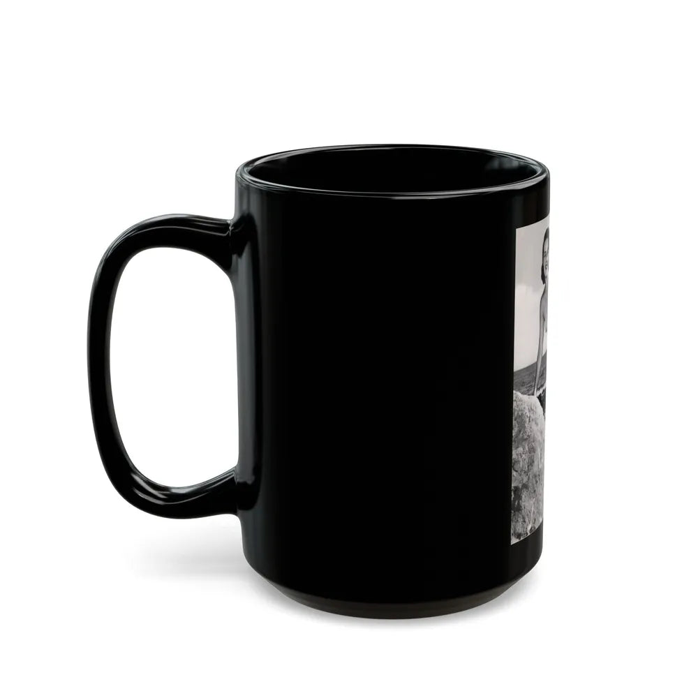 Helene Hayden #17 (Vintage Female Icon) Black Coffee Mug-Go Mug Yourself