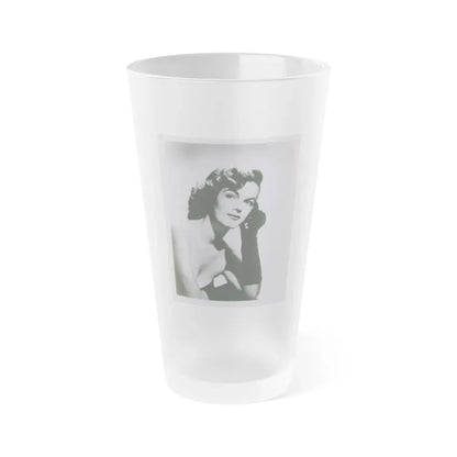 Helene Hayden #21 (Vintage Female Icon) Frosted Pint Glass 16oz 16oz Frosted - Go Mug Yourself