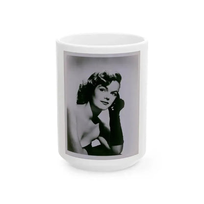 Helene Hayden #21 (Vintage Female Icon) White Coffee Mug 15oz - Go Mug Yourself