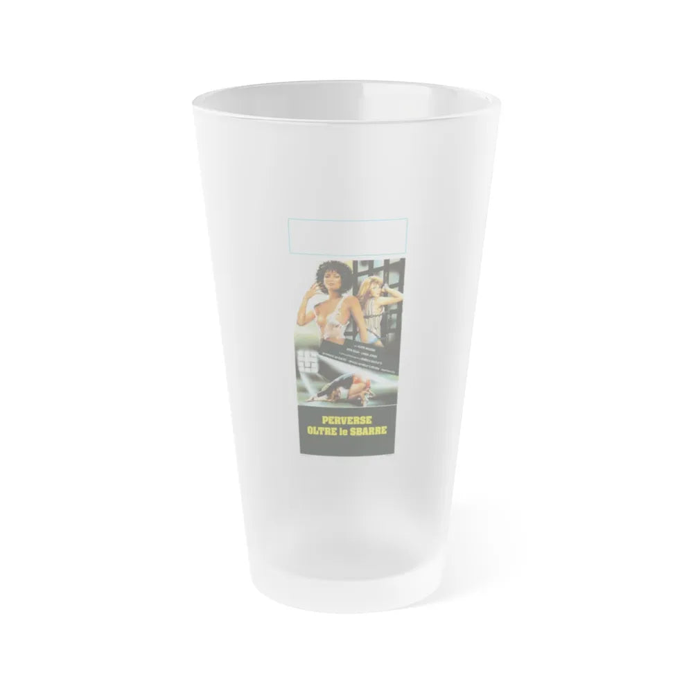 HELL BEHIND BARS (ITALIAN) 1984 Movie Poster - Frosted Pint Glass 16oz-16oz-Frosted-Go Mug Yourself