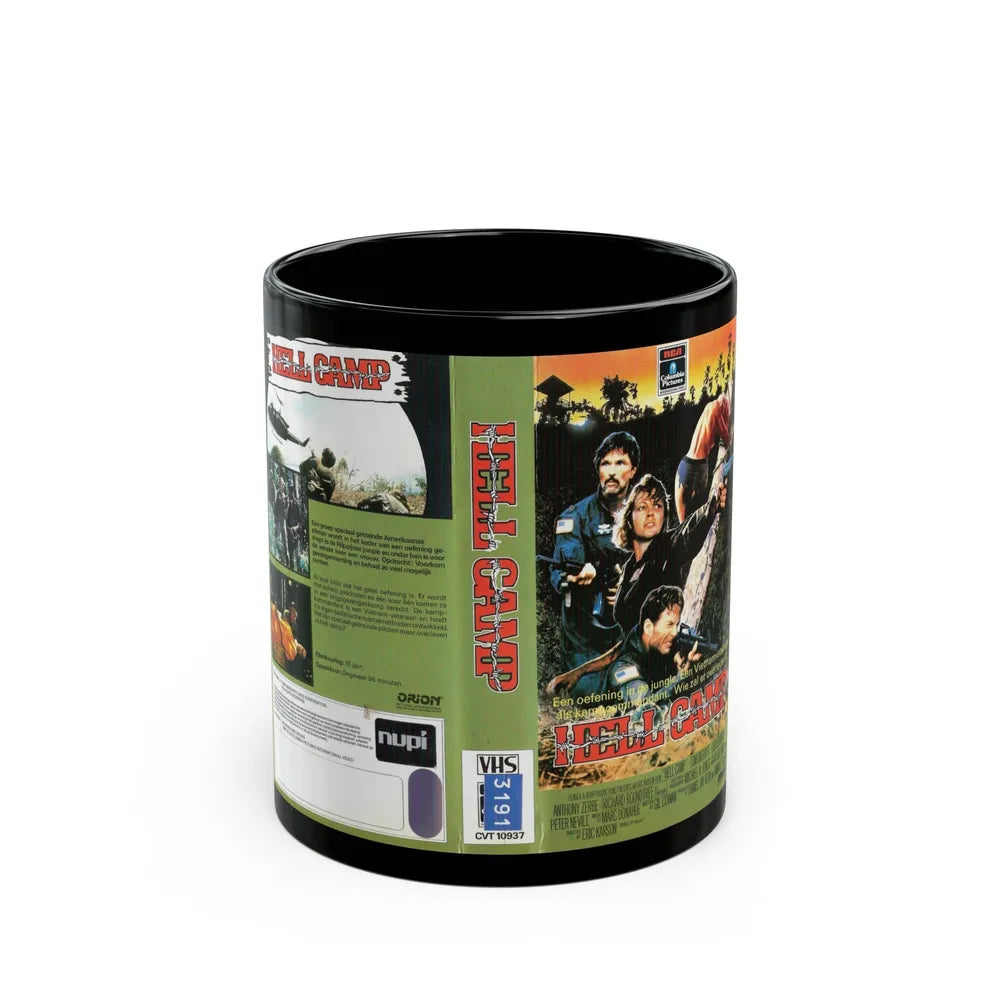 HELL CAMP (VHS COVER) - Black Coffee Mug-11oz-Go Mug Yourself