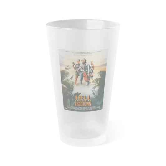 HELL COMES TO FROGTOWN 1988 Movie Poster - Frosted Pint Glass 16oz Default Title - Go Mug Yourself