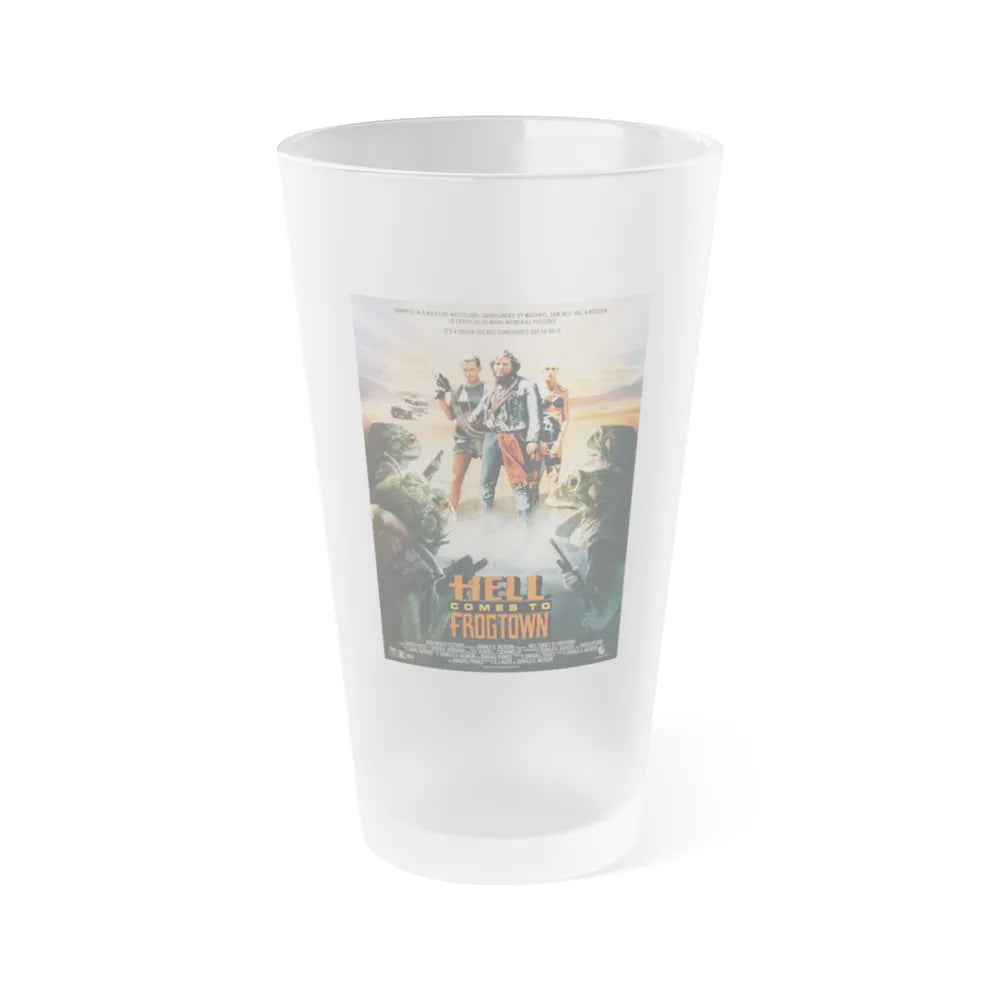 HELL COMES TO FROGTOWN 1988 Movie Poster - Frosted Pint Glass 16oz-Go Mug Yourself