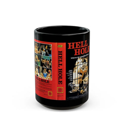 HELL HOLE INFERNO DER GEQUALTEN DIRNEN (VHS COVER) - Black Coffee Mug-15oz-Go Mug Yourself