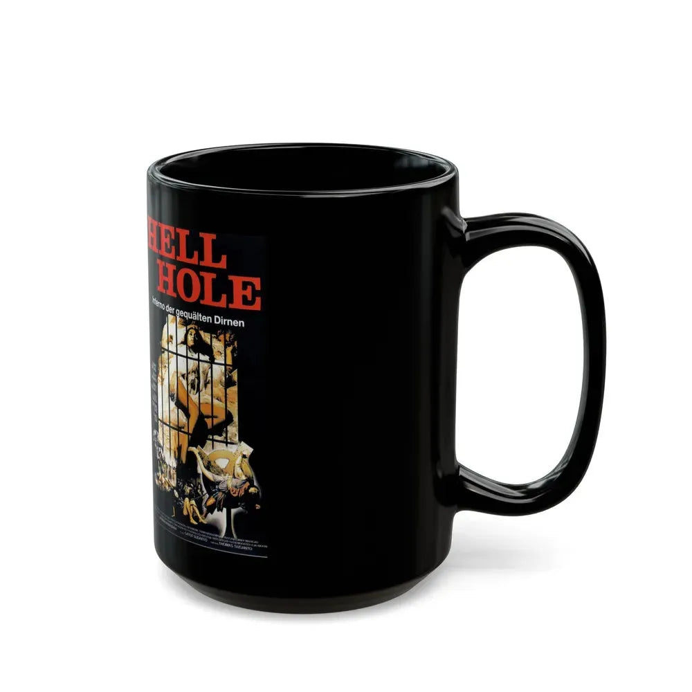 HELL HOLE INFERNO DER GEQUALTEN DIRNEN (VHS COVER) - Black Coffee Mug - Go Mug Yourself