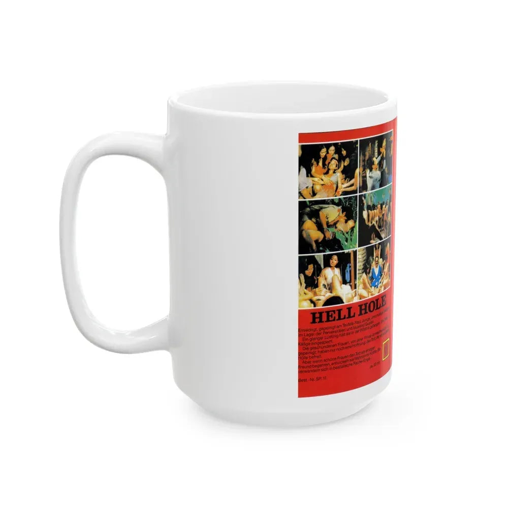 HELL HOLE INFERNO DER GEQUALTEN DIRNEN (VHS COVER) - White Coffee Mug - Go Mug Yourself