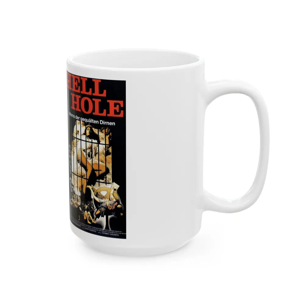 HELL HOLE INFERNO DER GEQUALTEN DIRNEN (VHS COVER) - White Coffee Mug-Go Mug Yourself