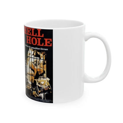 HELL HOLE INFERNO DER GEQUALTEN DIRNEN (VHS COVER) - White Coffee Mug-Go Mug Yourself