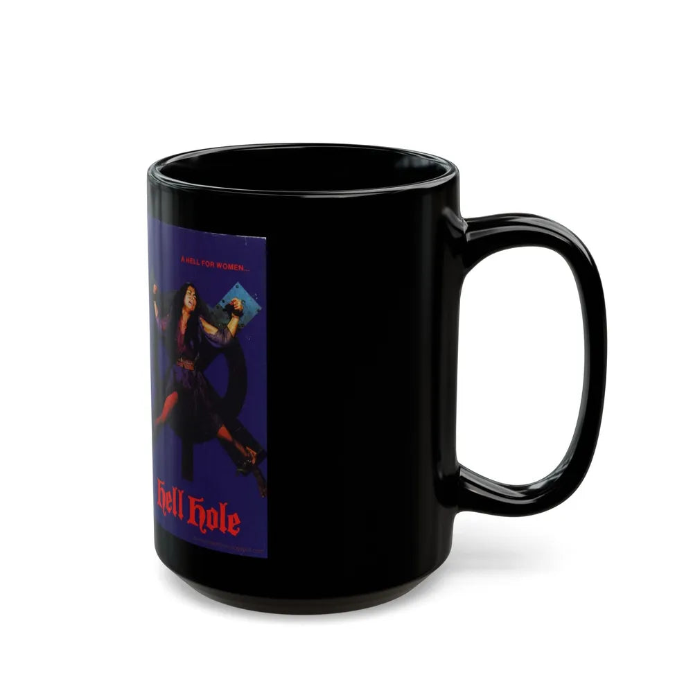 HELL HOLE (VHS COVER) - Black Coffee Mug-Go Mug Yourself