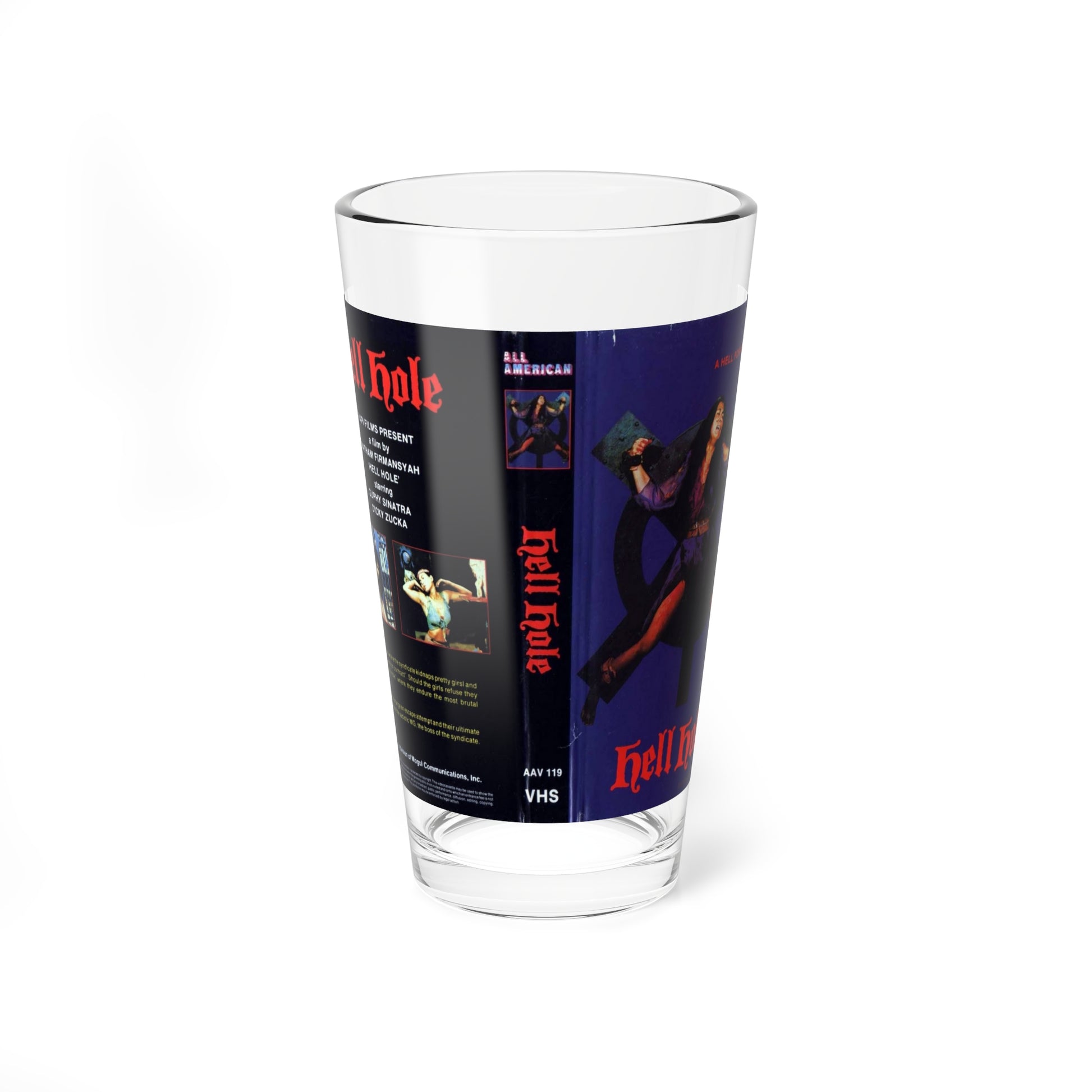 HELL HOLE (VHS COVER) Pint Glass 16oz-16oz-Go Mug Yourself