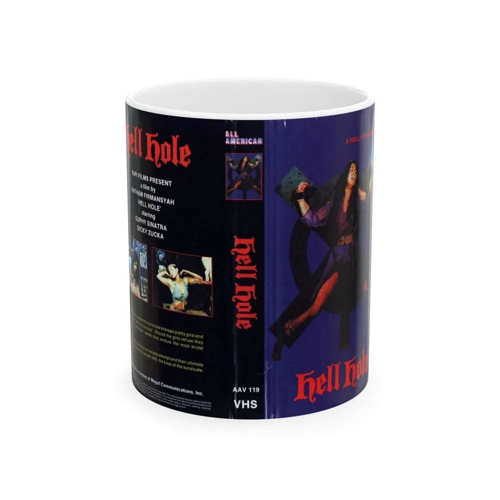 HELL HOLE (VHS COVER) - White Coffee Mug-11oz-Go Mug Yourself