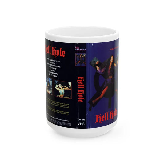 HELL HOLE (VHS COVER) - White Coffee Mug-15oz-Go Mug Yourself