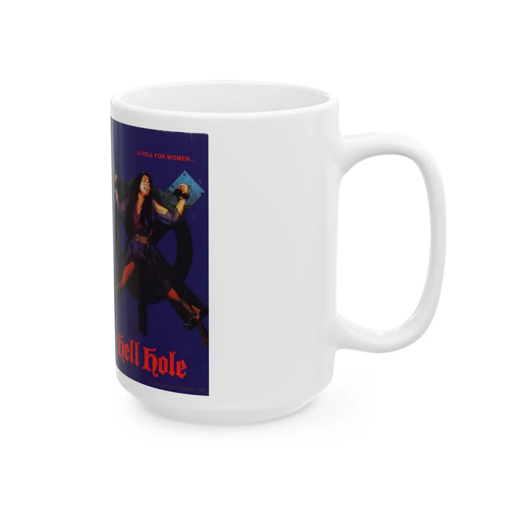 HELL HOLE (VHS COVER) - White Coffee Mug-Go Mug Yourself