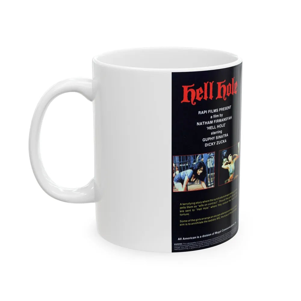 HELL HOLE (VHS COVER) - White Coffee Mug-Go Mug Yourself