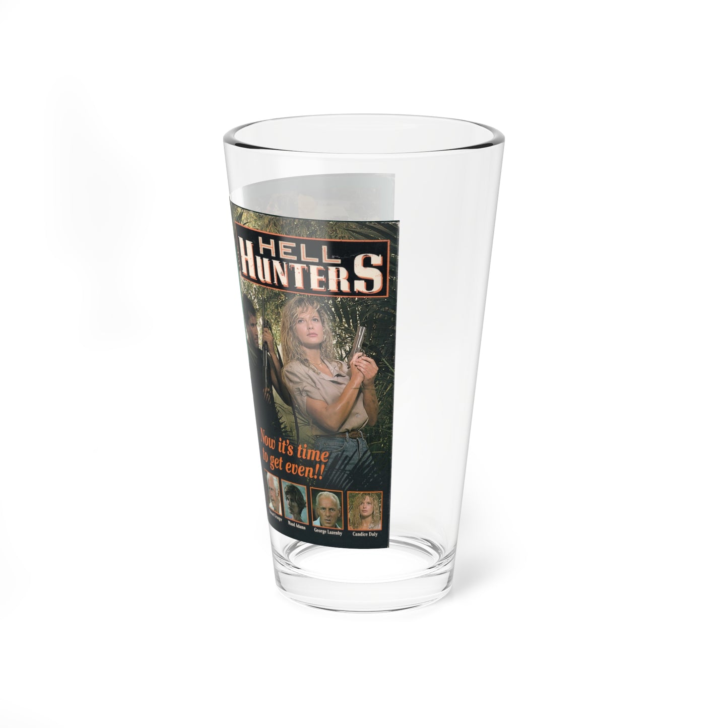 HELL HUNTERS (VHS COVER) Pint Glass 16oz-Go Mug Yourself