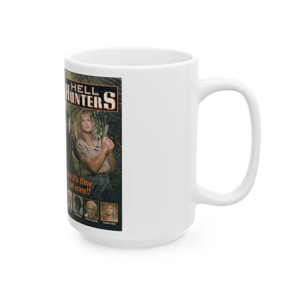 HELL HUNTERS (VHS COVER) - White Coffee Mug-Go Mug Yourself