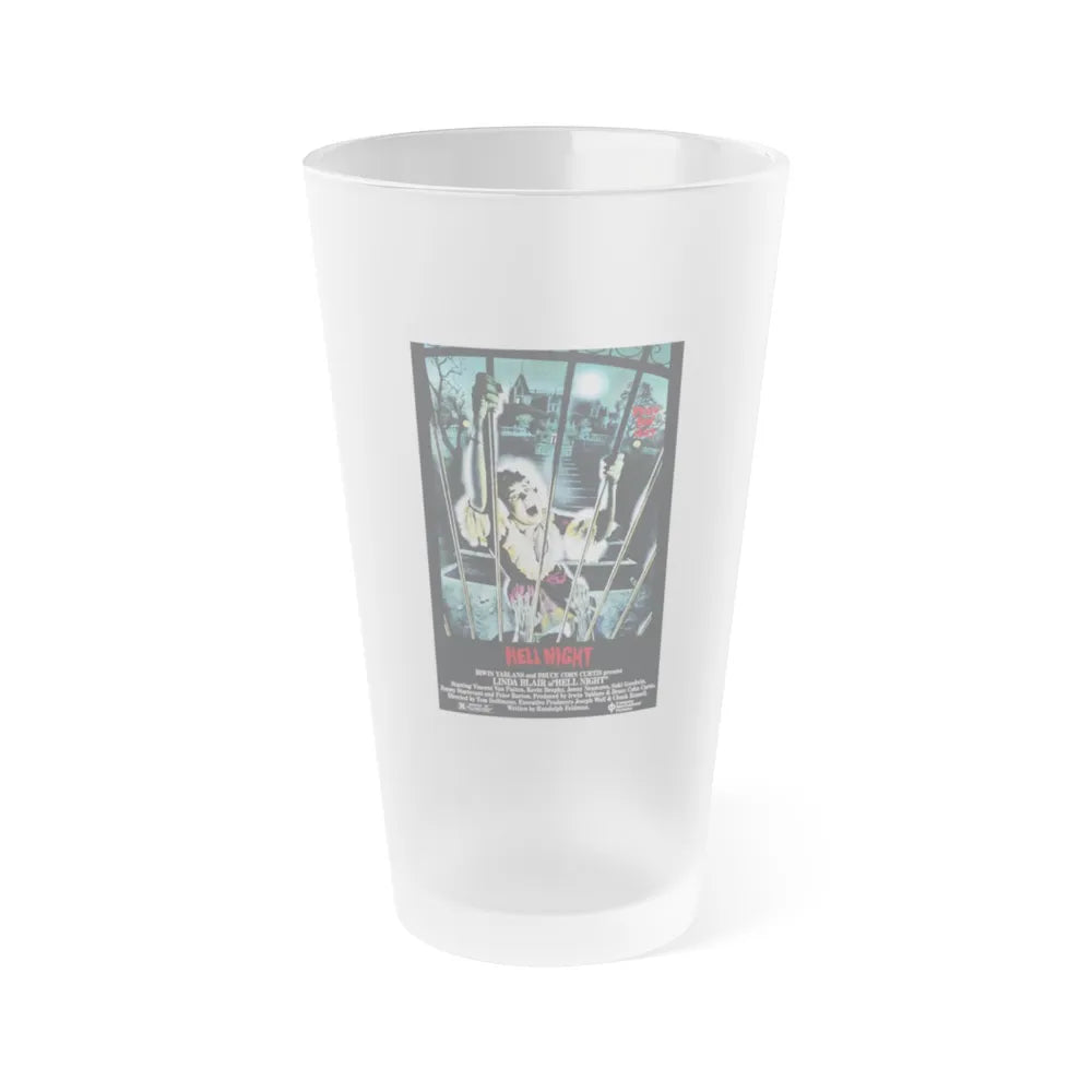 HELL NIGHT 1981 Movie Poster - Frosted Pint Glass 16oz-Go Mug Yourself