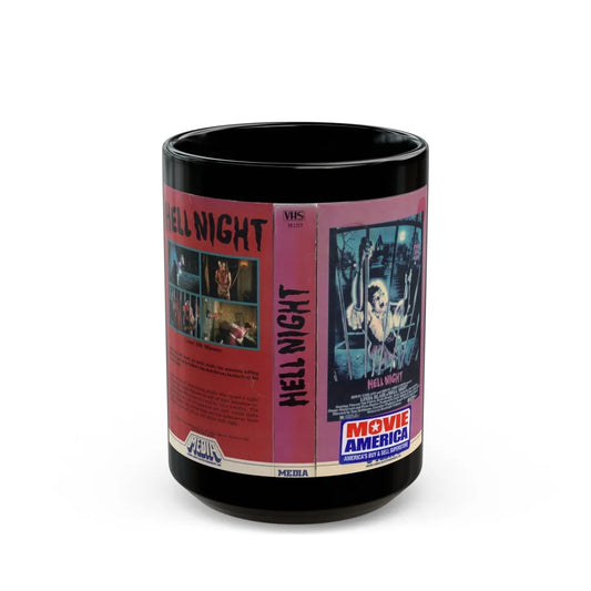 HELL NIGHT (VHS COVER) - Black Coffee Mug-15oz-Go Mug Yourself