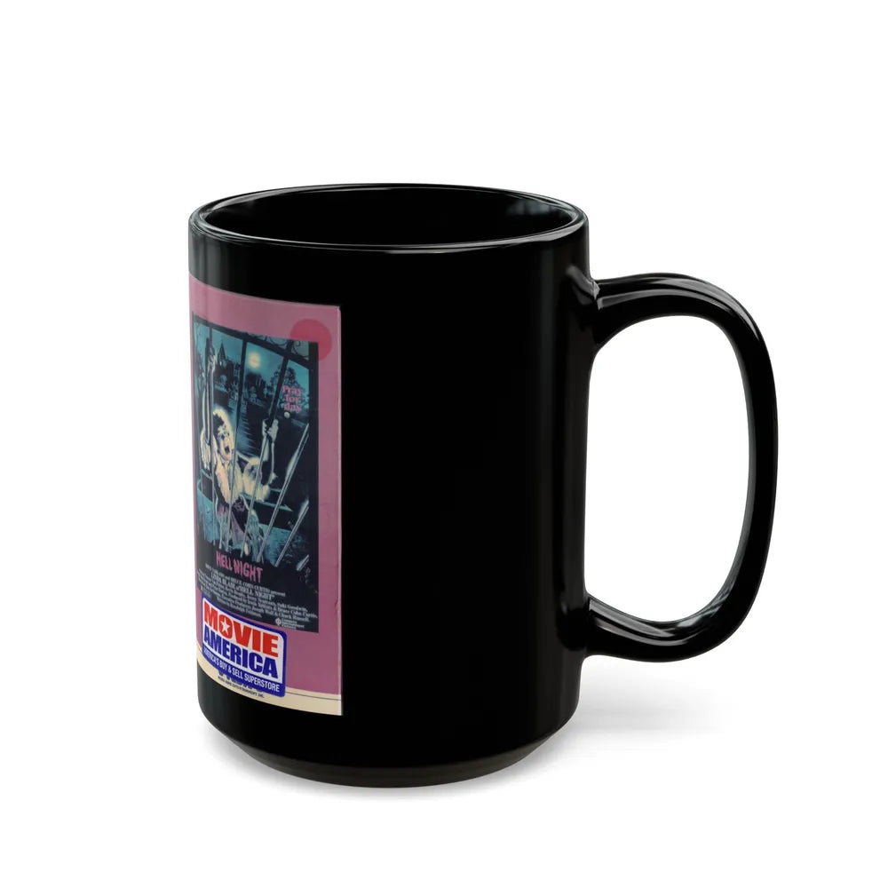 HELL NIGHT (VHS COVER) - Black Coffee Mug-Go Mug Yourself