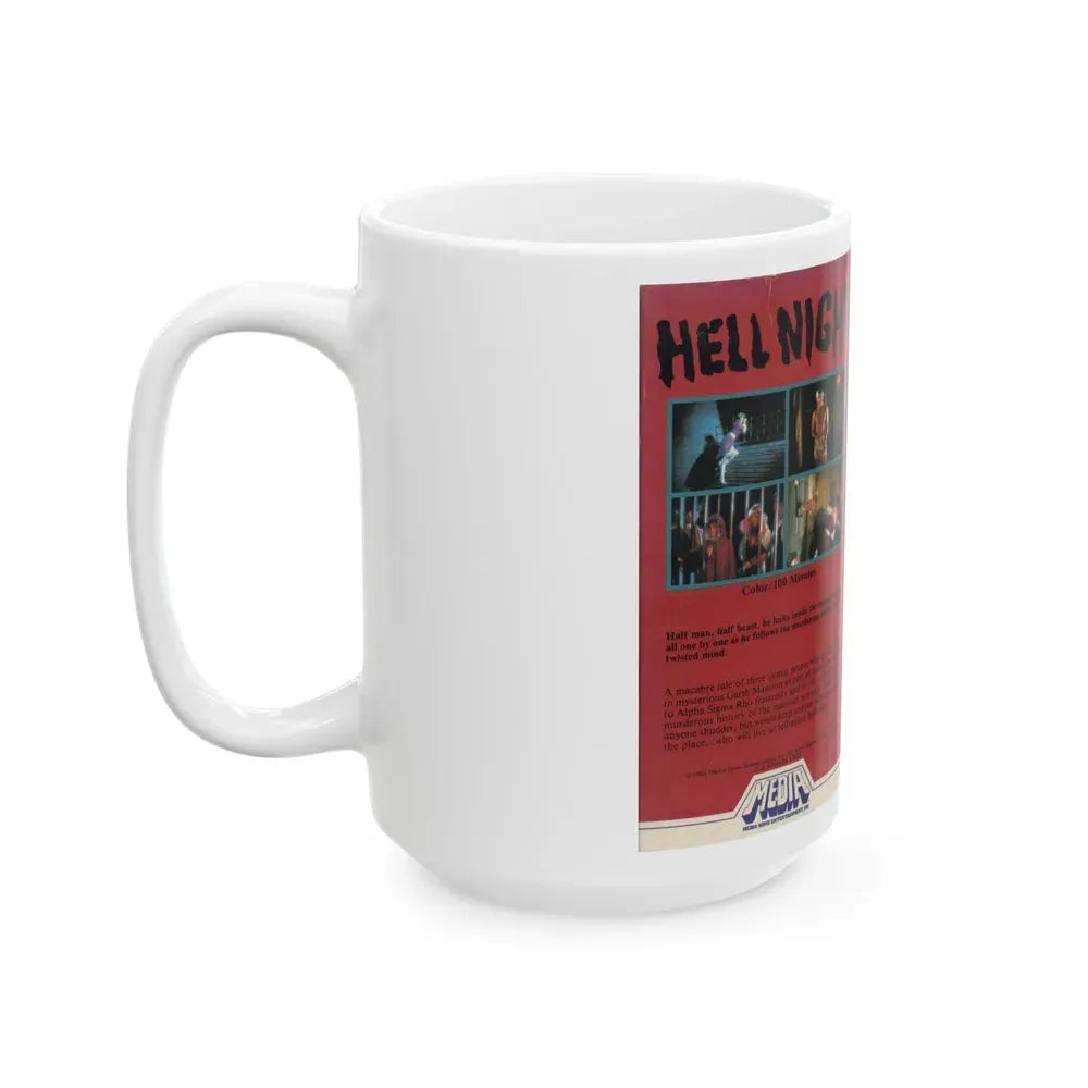HELL NIGHT (VHS COVER) - White Coffee Mug - Go Mug Yourself