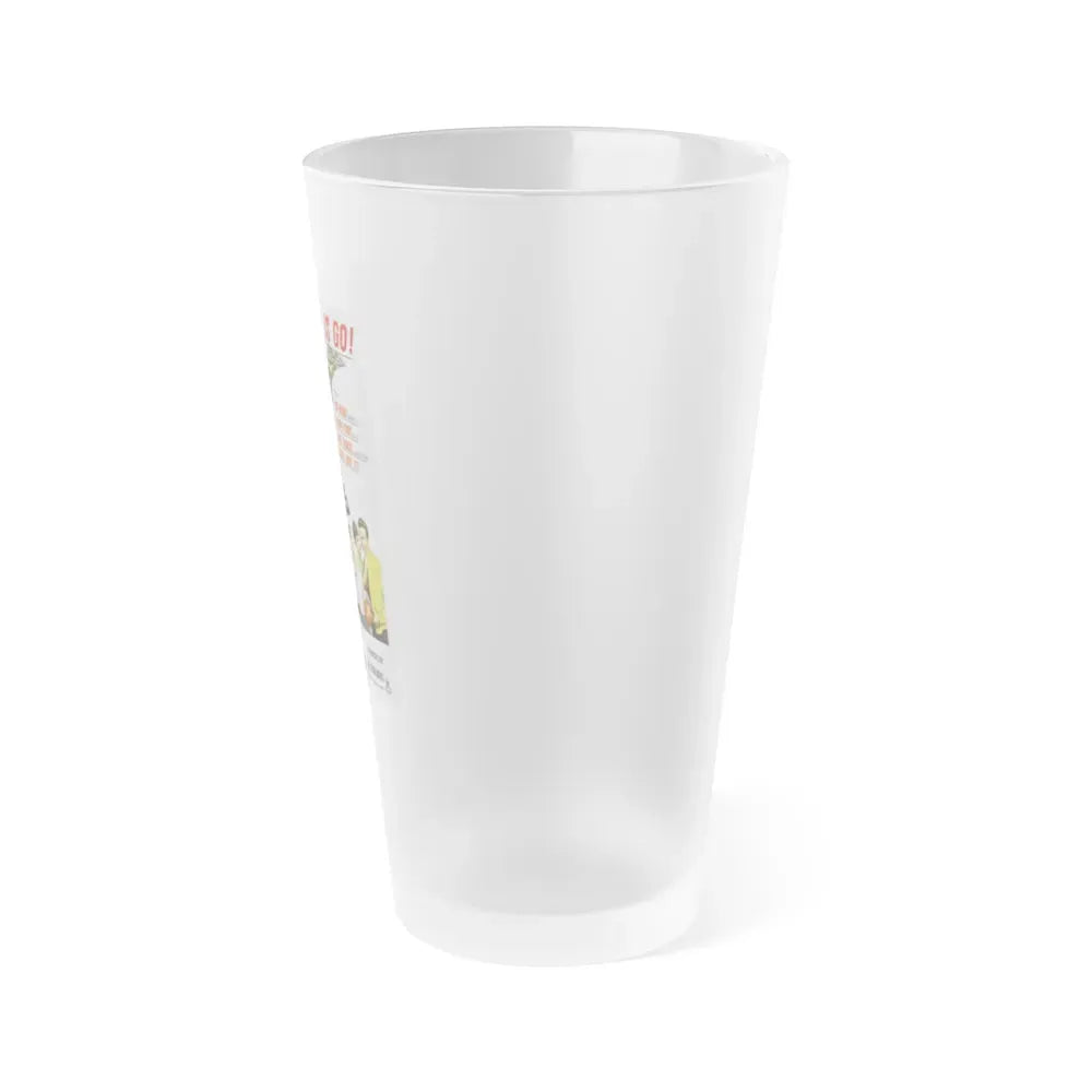 HELL ON WHEELS 1967 Movie Poster - Frosted Pint Glass 16oz - Go Mug Yourself