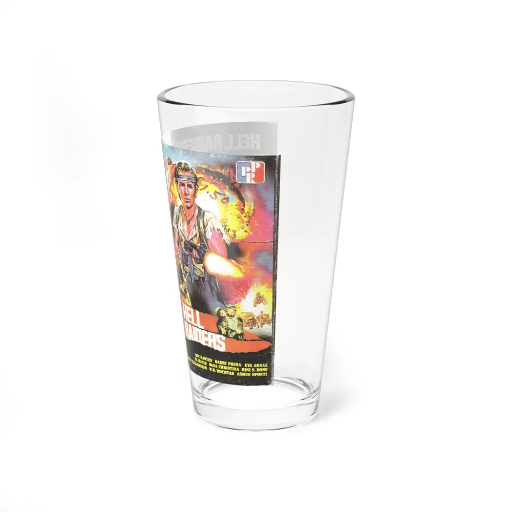 HELL RAIDERS (VHS COVER) Pint Glass 16oz - Go Mug Yourself