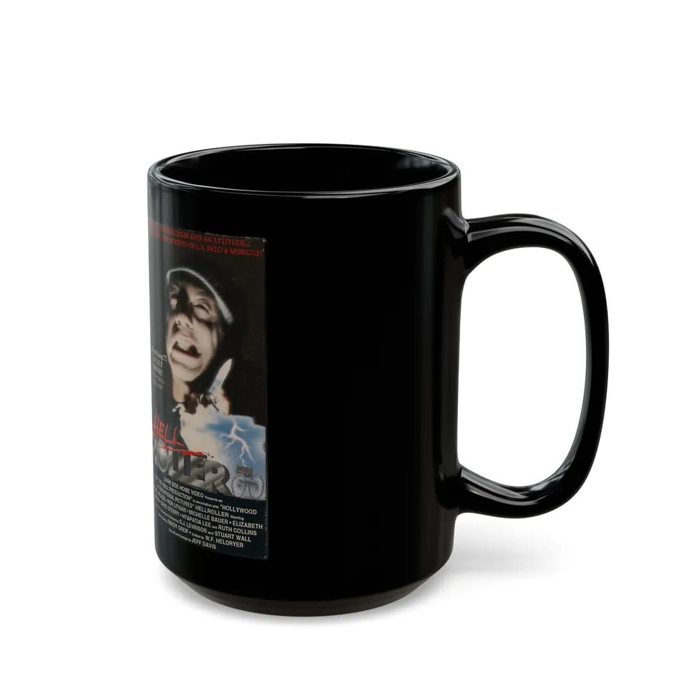 HELL ROLLER (VHS COVER) - Black Coffee Mug-Go Mug Yourself