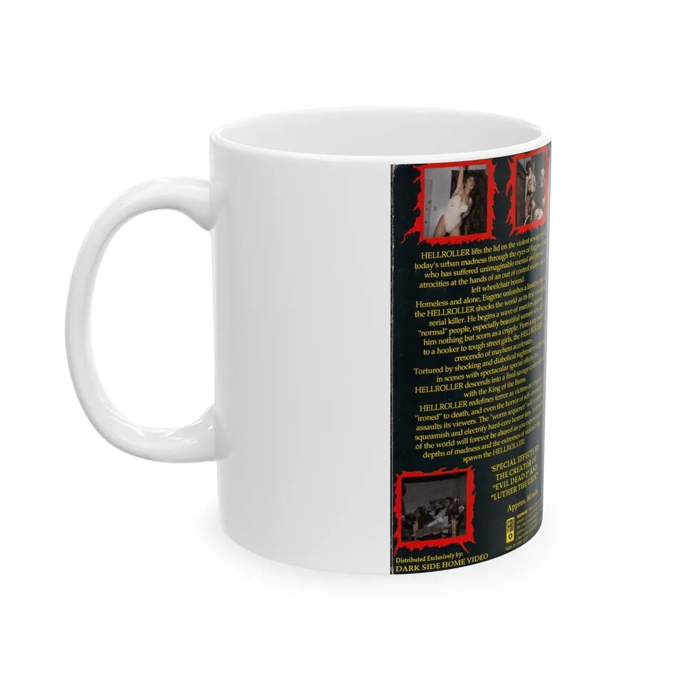 HELL ROLLER (VHS COVER) - White Coffee Mug-Go Mug Yourself