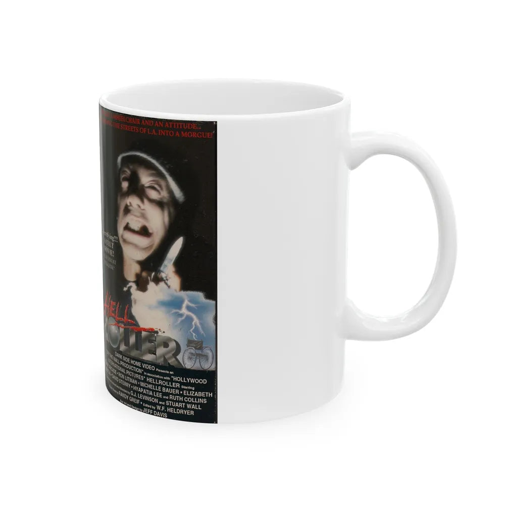 HELL ROLLER (VHS COVER) - White Coffee Mug-Go Mug Yourself