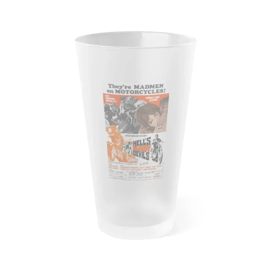 HELL'S BLOODY DEVILS 1970 Movie Poster - Frosted Pint Glass 16oz 16oz Frosted - Go Mug Yourself