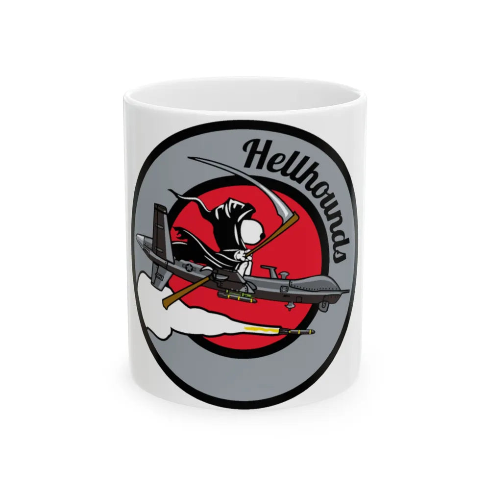 Hellbound Snoopy 20th ASq (U.S. Air Force) White Coffee Mug-11oz-Go Mug Yourself