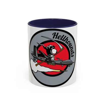Hellbound Snoopy 20th ASq (U.S. Air Force) Accent Coffee Mug 11oz Navy - Go Mug Yourself