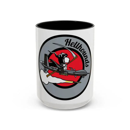 Hellbound Snoopy 20th ASq (U.S. Air Force) Accent Coffee Mug 15oz Black - Go Mug Yourself