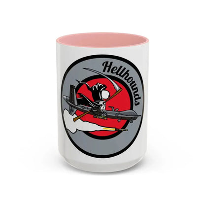 Hellbound Snoopy 20th ASq (U.S. Air Force) Accent Coffee Mug 15oz Pink - Go Mug Yourself