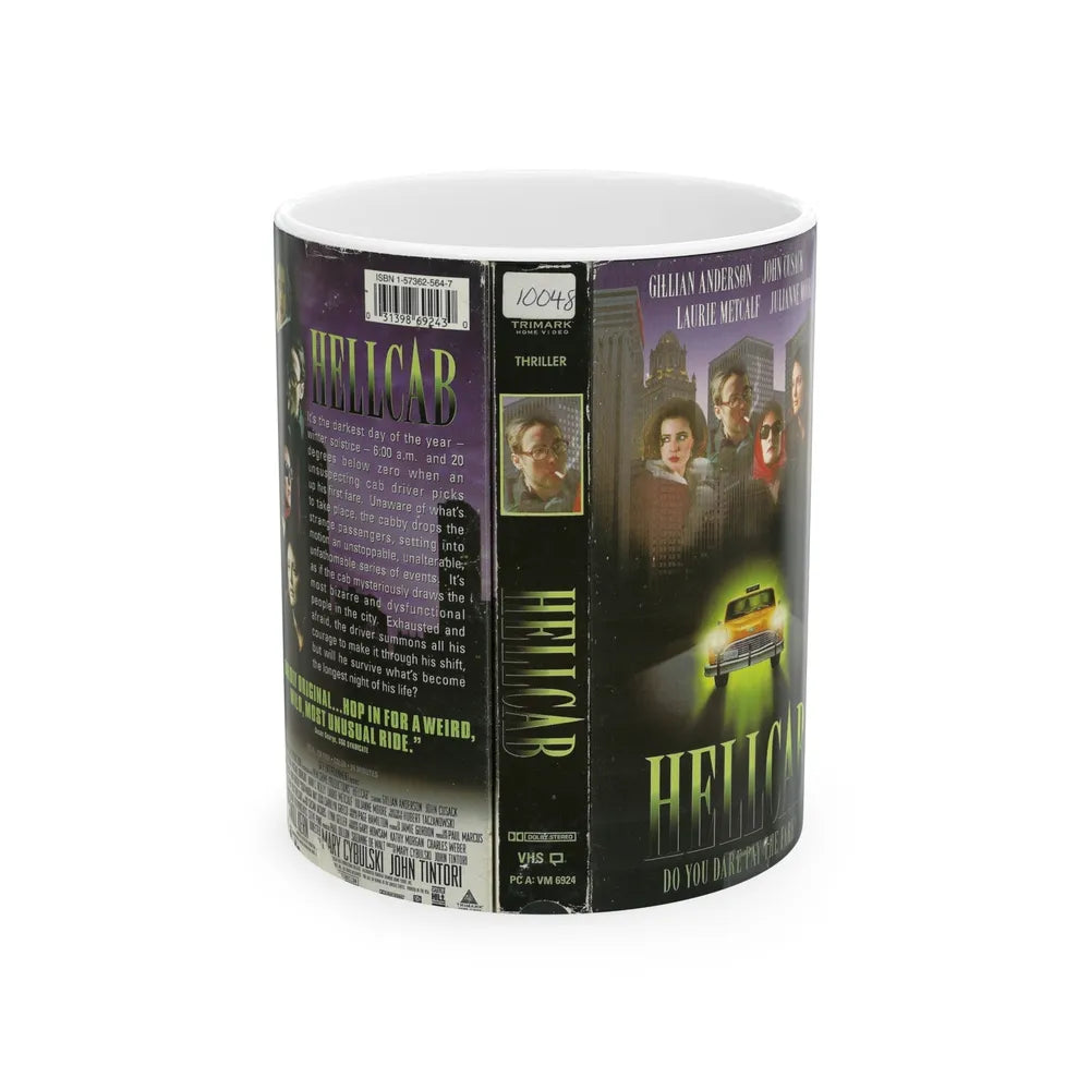 HELLCAB JOHN CUSACK GILLIAN ANDERSON (VHS COVER) - White Coffee Mug-11oz-Go Mug Yourself