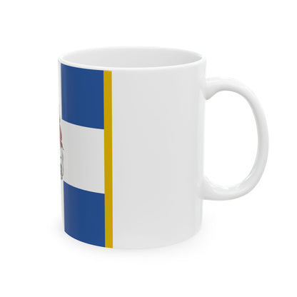 Hellenic Army War Flag 1930 (Greece) White Coffee Mug-Go Mug Yourself