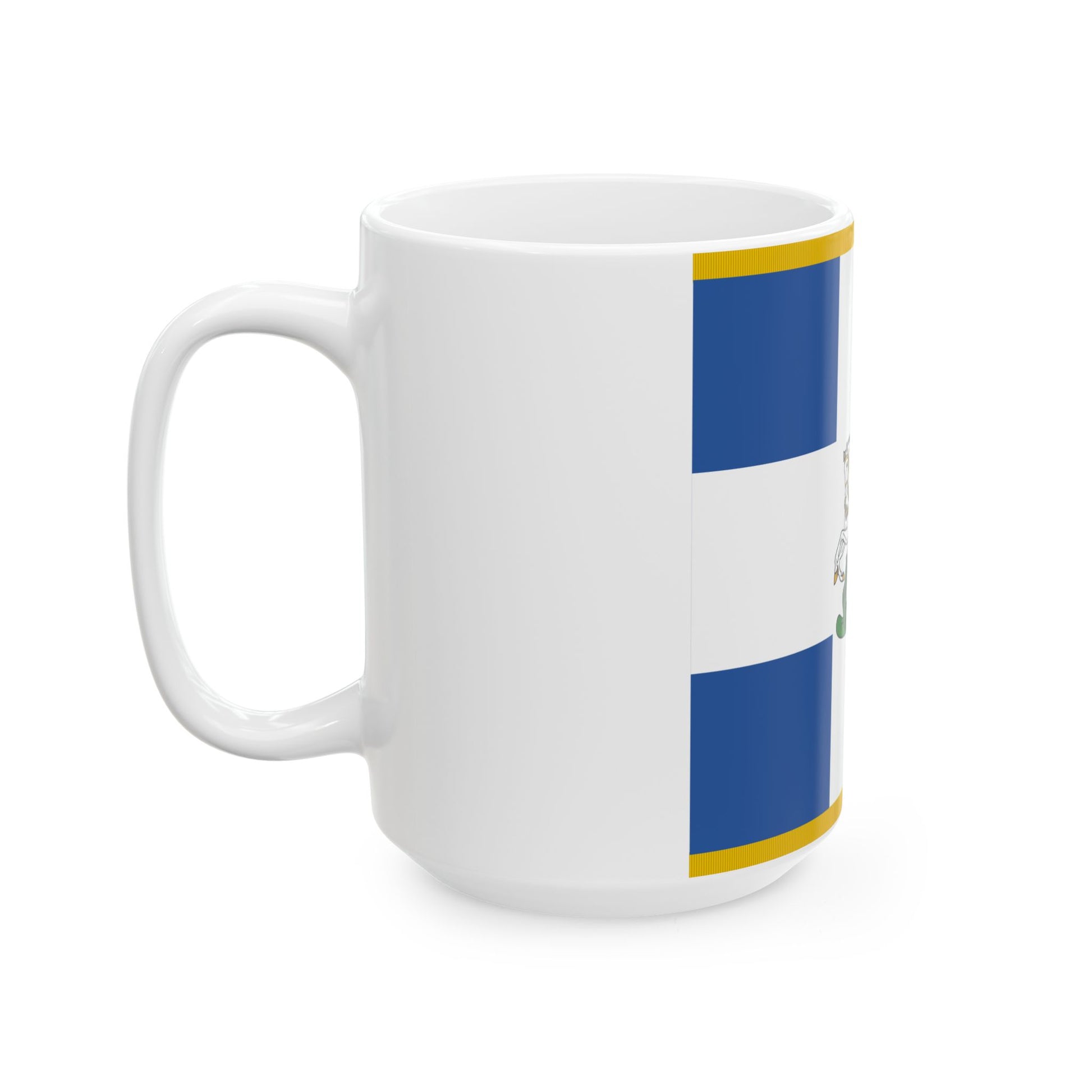 Hellenic Army War Flag 1930 (Greece) White Coffee Mug-Go Mug Yourself