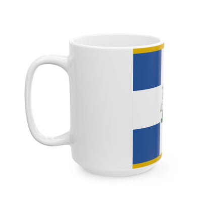 Hellenic Army War Flag 1930 (Greece) White Coffee Mug-Go Mug Yourself