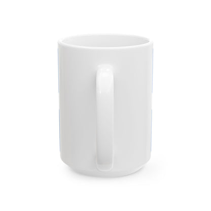 Hellenic civil air ensign (Greece) White Coffee Mug-Go Mug Yourself