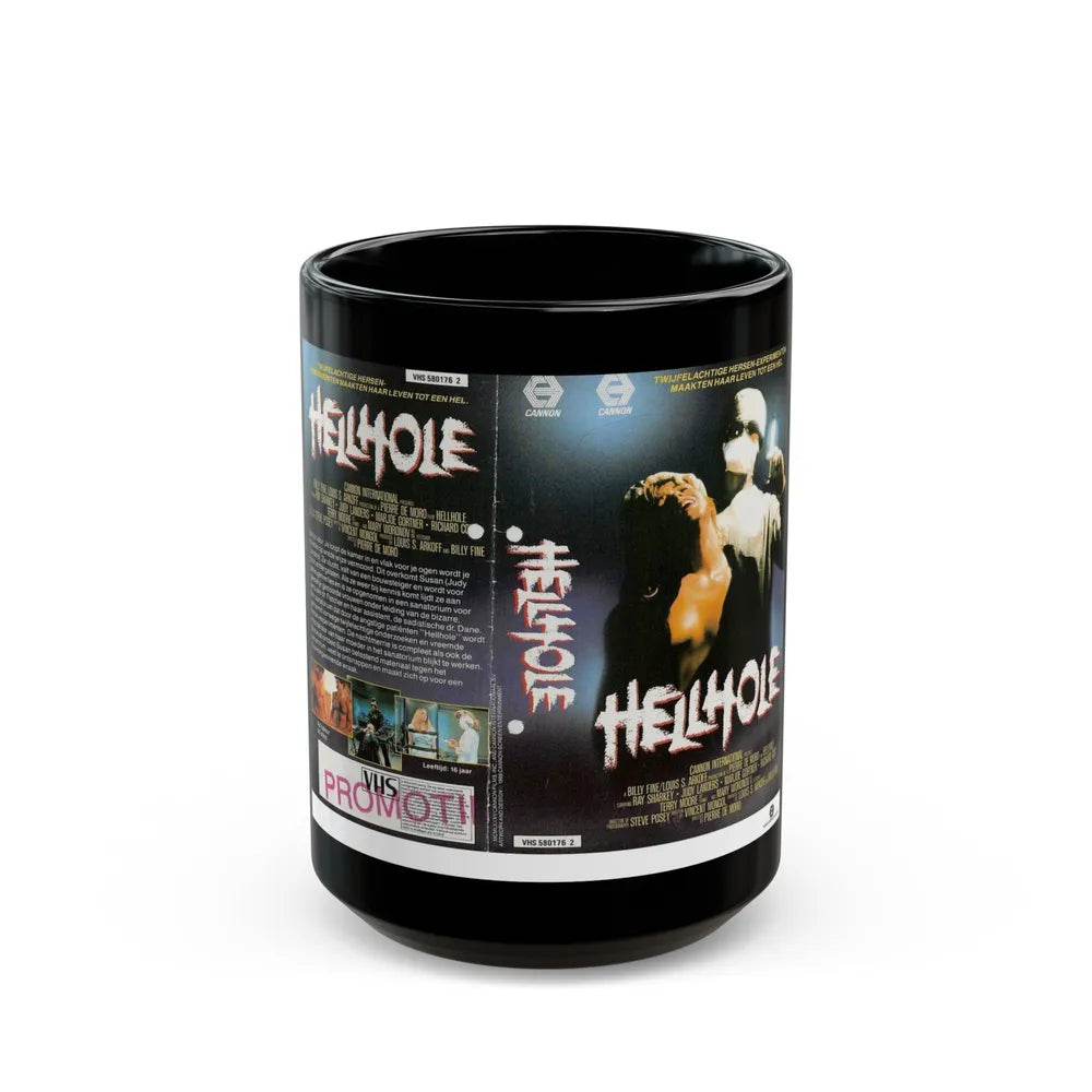 HELLHOLE CANNON (VHS COVER) - Black Coffee Mug-15oz-Go Mug Yourself